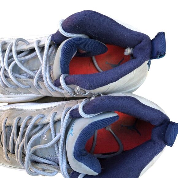 RARE 2016 Air Jordan 12 Retro Grey University Blue Size 6.5 - Picture 15 of 16